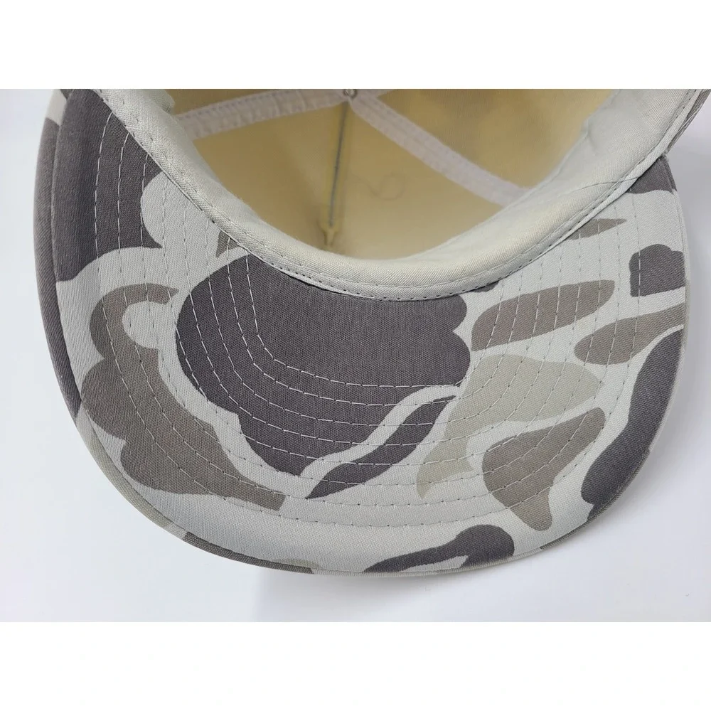Vintage Michigan Big Game‎ Hunters Association Camo Rope Snapback Hat Cap Gray